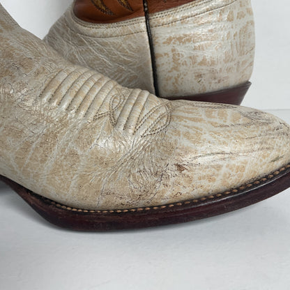 Vintage J. Chisholm Antelope Cowboy Boots | Exotic | USA Made | Men’s 9.5 D