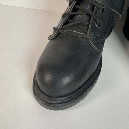 Vintage Double H Tanker Boots | Motorcycle | Lace Up | USA Made | Women’s 6.5 M