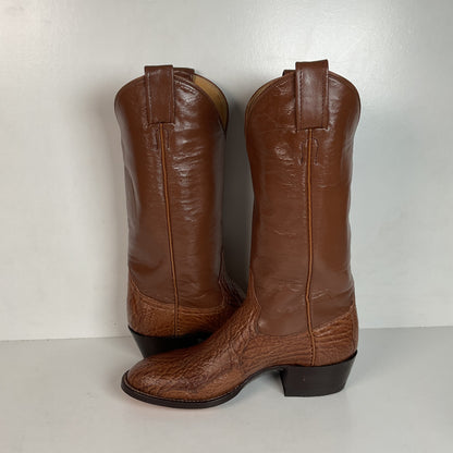 Vintage Laramie Exotic Shark Skin Cowboy Boots Men’s 6 B | Women’s 7 USA Made