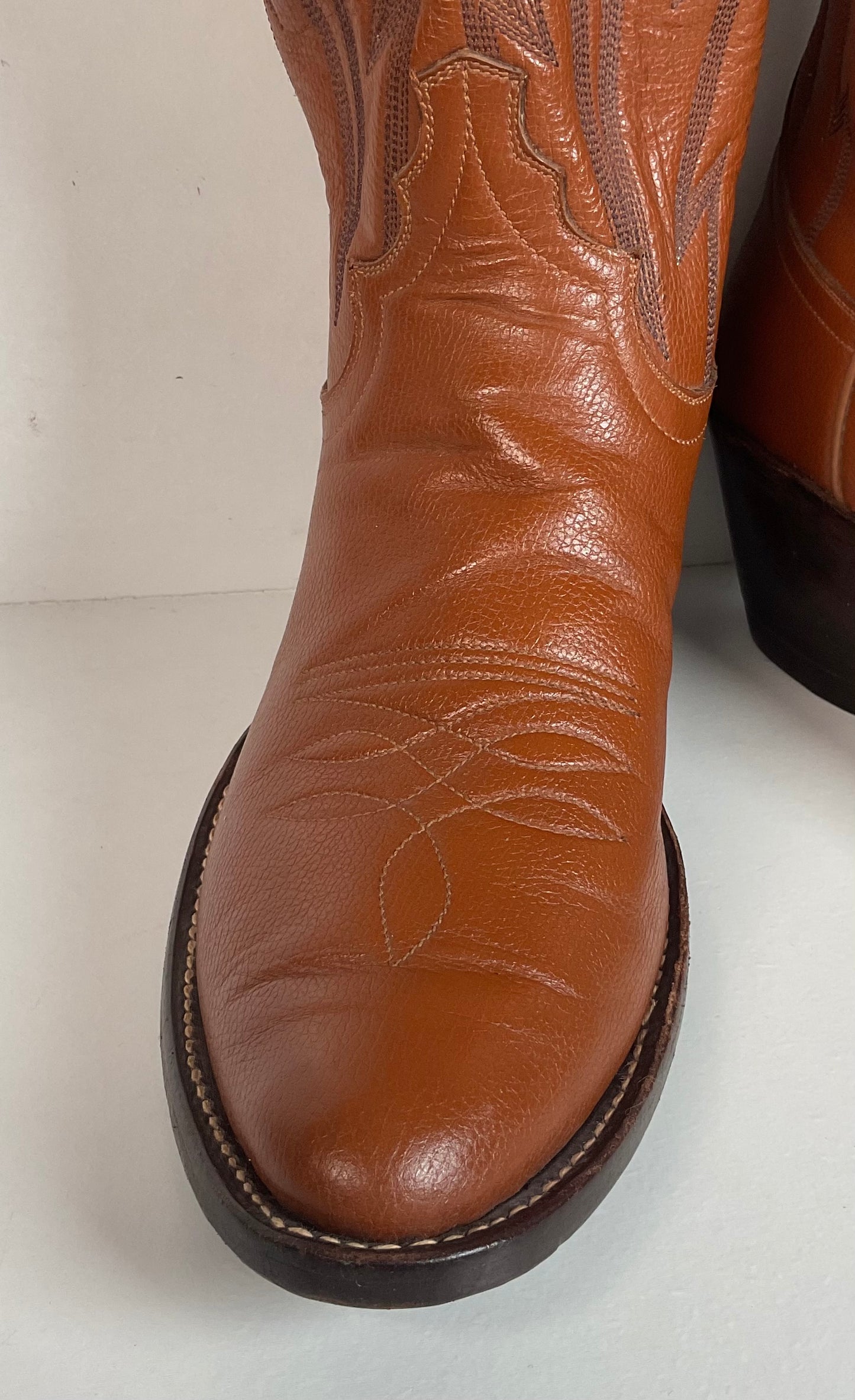 Jack Rowin Custom Cowboy Boots Men’s 9.5 Tall Stove Top Buckaroo