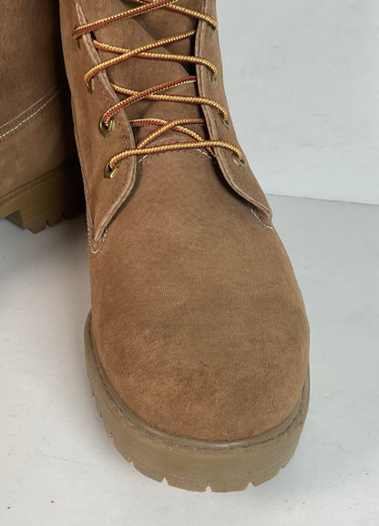Vintage Wolverine Suede Logger Boots 8 E USA Made Winter Insulated