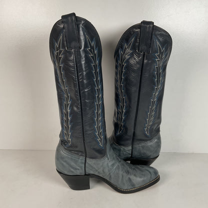 Vintage Abilene Cowgirl Boots | USA Made | Marbled Leather | Women’s 8 M