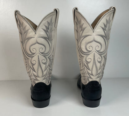 Vintage Dan Post Teju Lizard Cowboy Boots | USA Made | Men’s 10 D