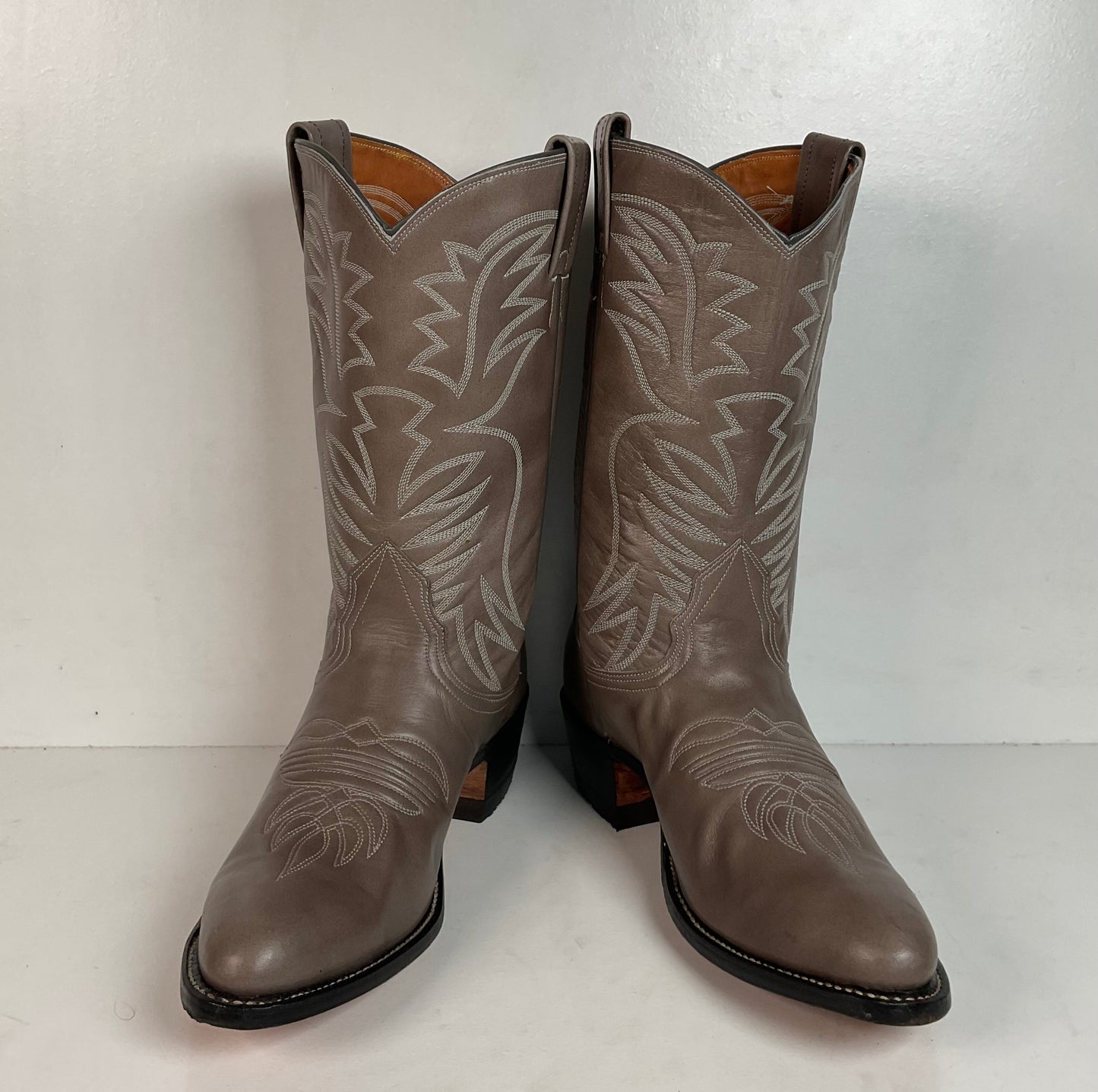 1970s Nocona Grey Cowboy Boots Men’s 8.5 B | Women 9.5