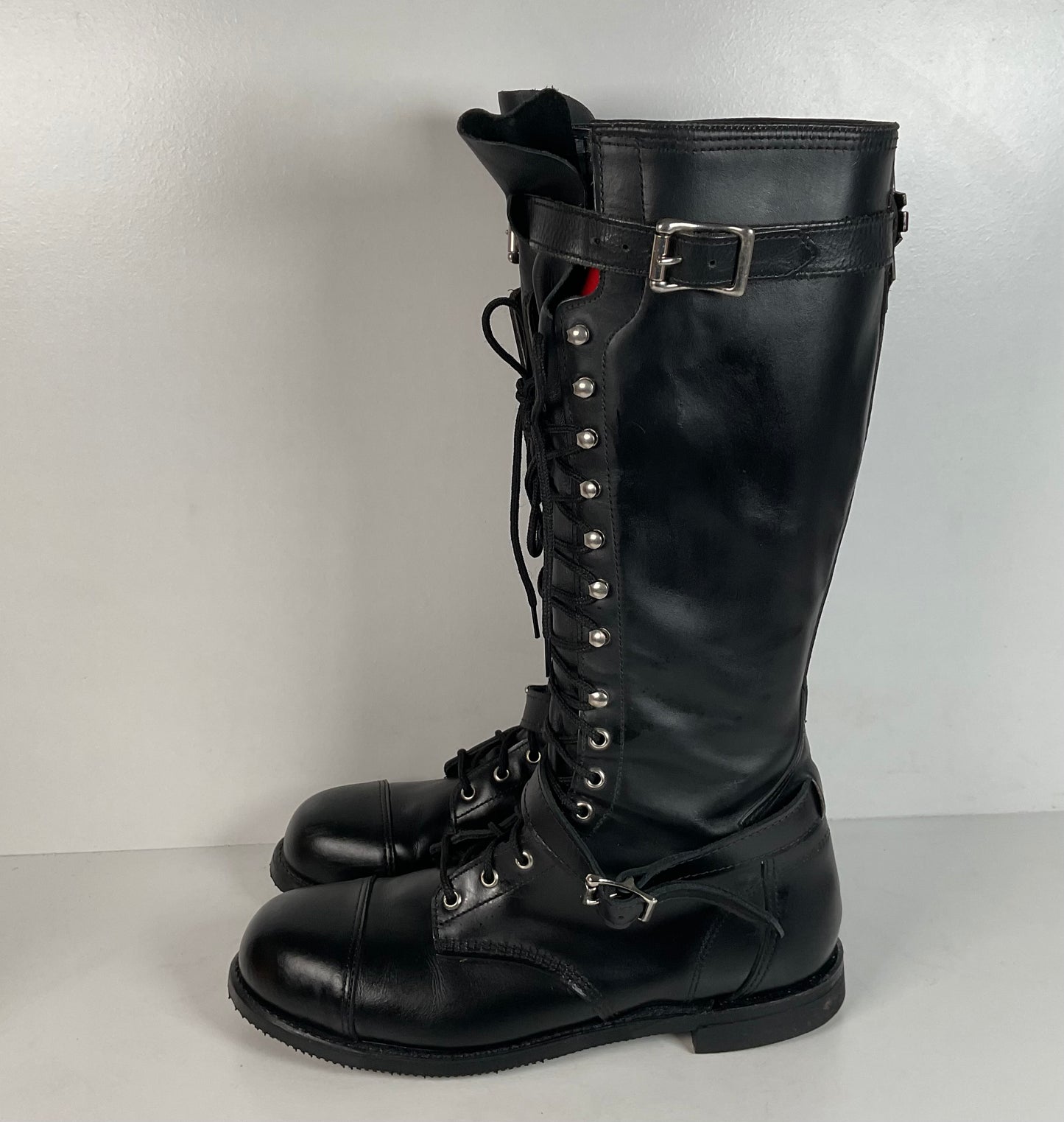 Vintage Harley Davidson Lace Up Tall Boots | Motorcycle | USA Made | Men’s 11.5