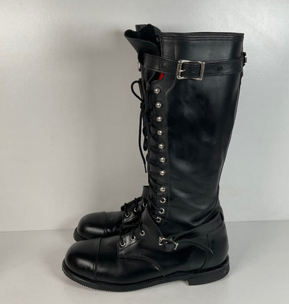 Vintage Harley Davidson Lace Up Tall Boots | Motorcycle | USA Made | Men’s 11.5