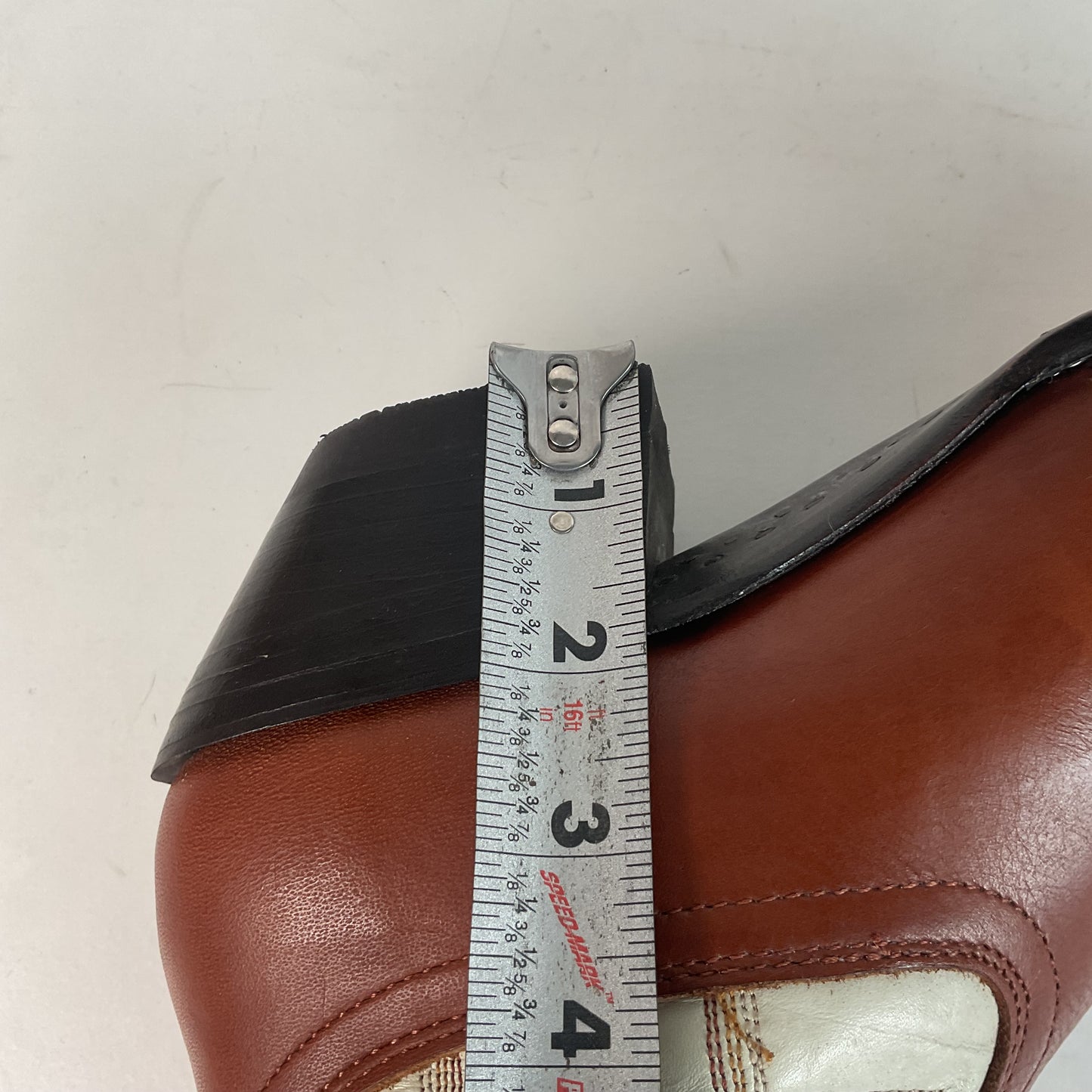 Hondo Calfskin Leather Cowgirl Boots 10 B White Upper