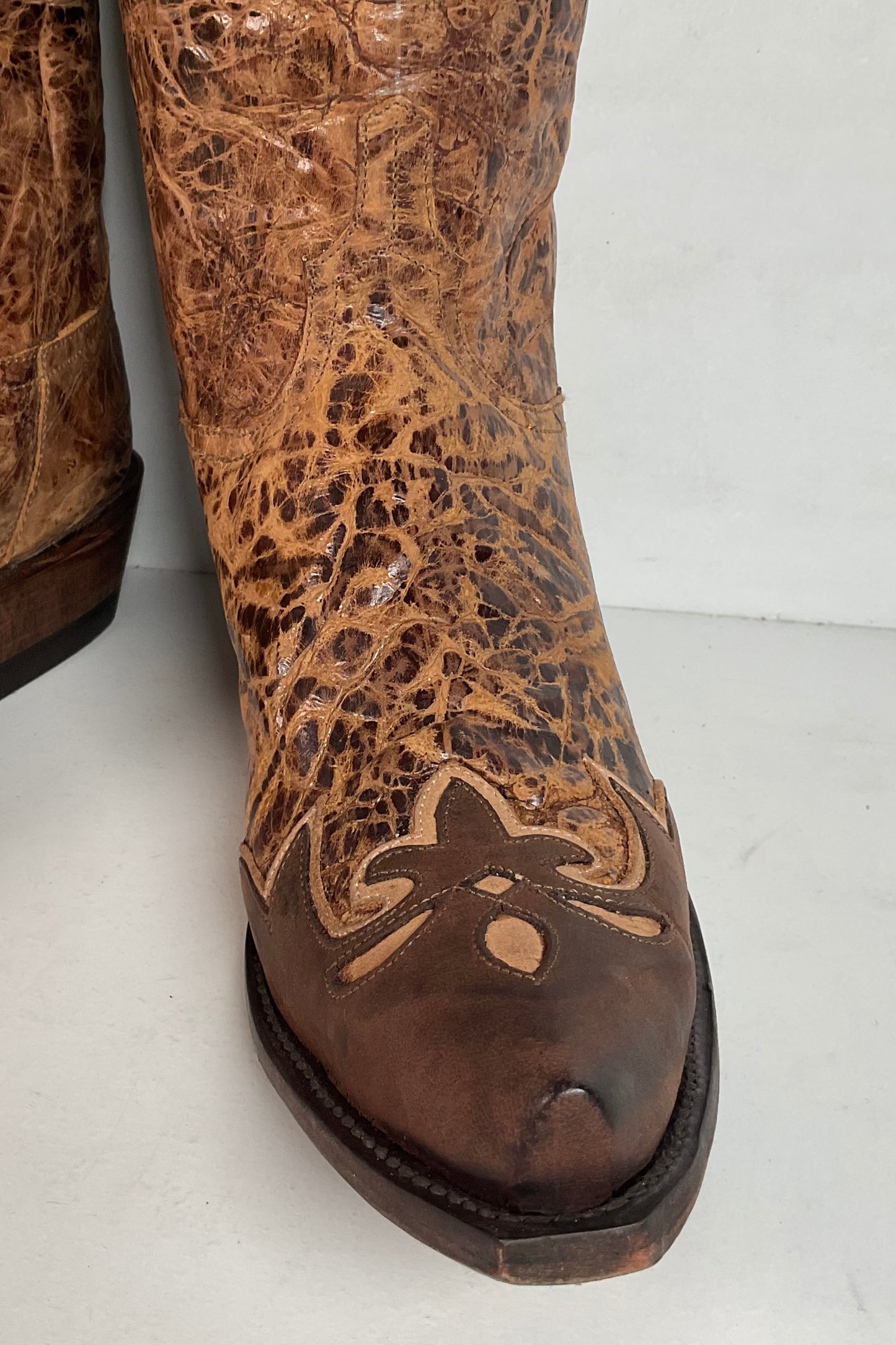 Lucchese Diva Delta Calf Cowgirl Boots 10 B USA Made Retired