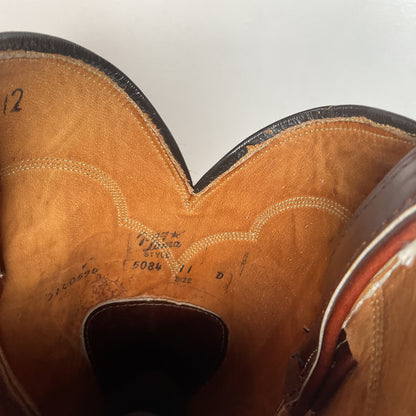 Vintage Tony Lama Cowboy Boots | Chocolate Cow | Men’s 11 D