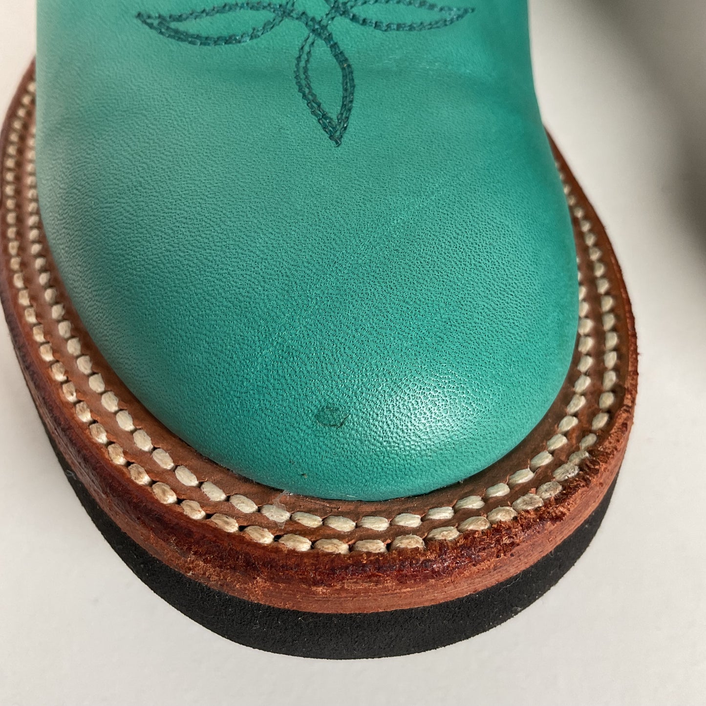 Justin Tekno Crepe Cowgirl Boots | USA Made | Turquoise | Women’s 10 B