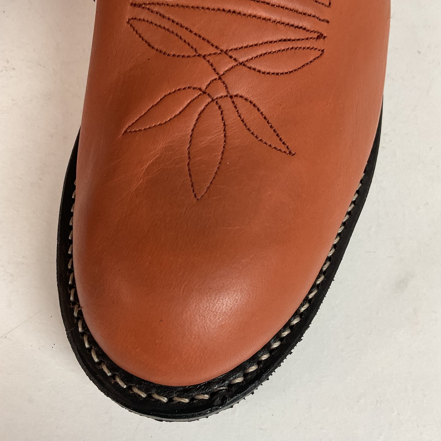 Olathe Brown Mule Cowboy Boots 9.5 D USA Made