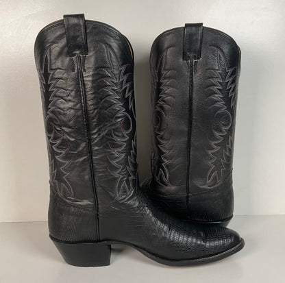 Vintage Nocona Teju Lizard Cowboy Boots | Extra Narrow | Men’s 11.5 A