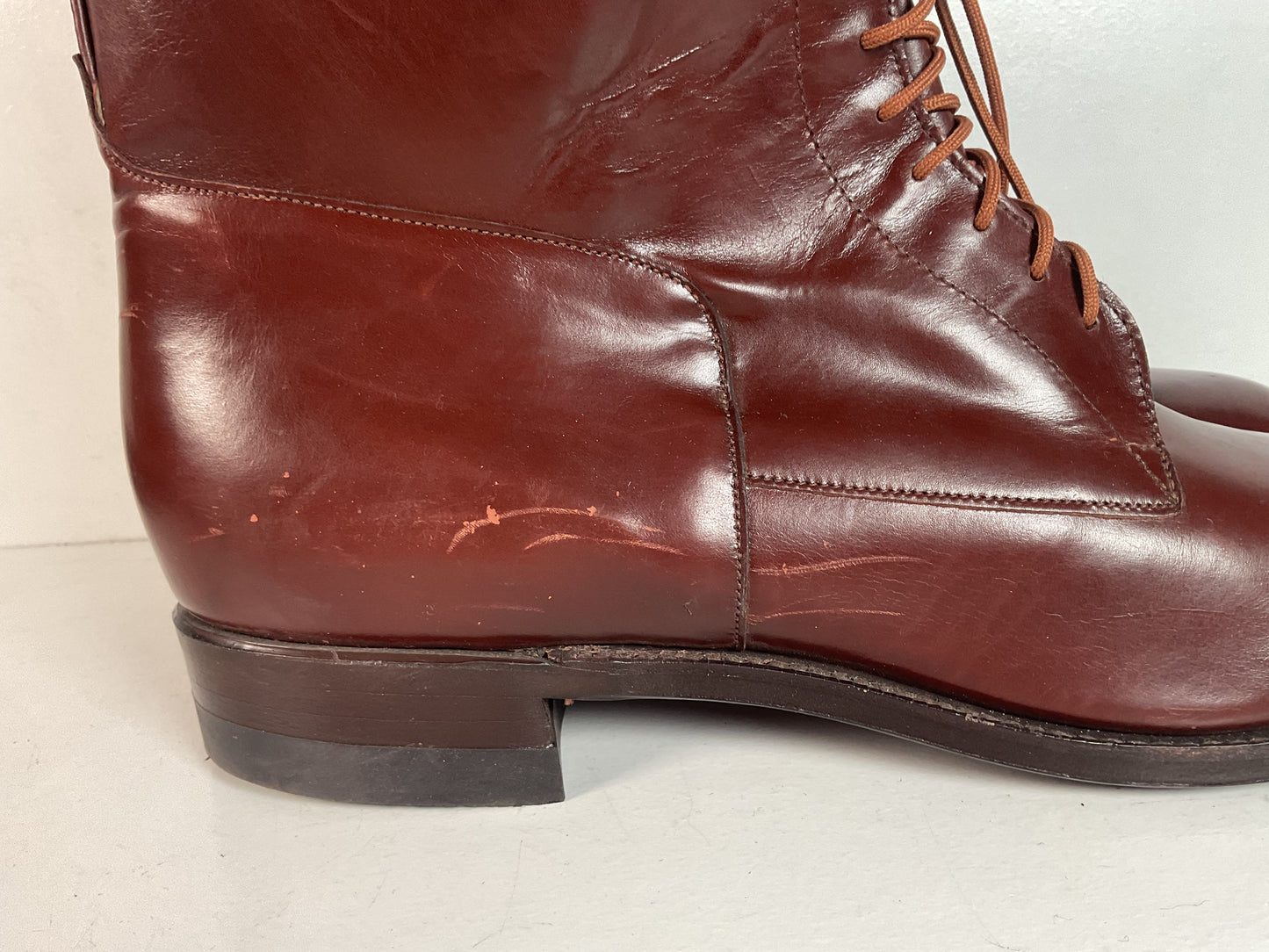Vintage Justin Jodhpur Lace-Up Boots | Military Style | USA Made | Men’s 12 B