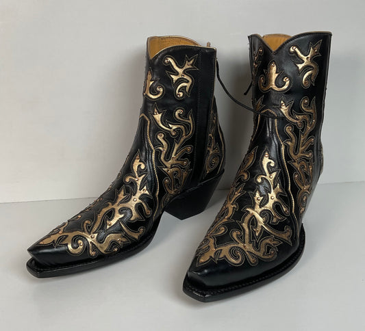 Back at the Ranch Western Zip Cowgirl Boots | Custom | Priscilla Crystals | 7.5
