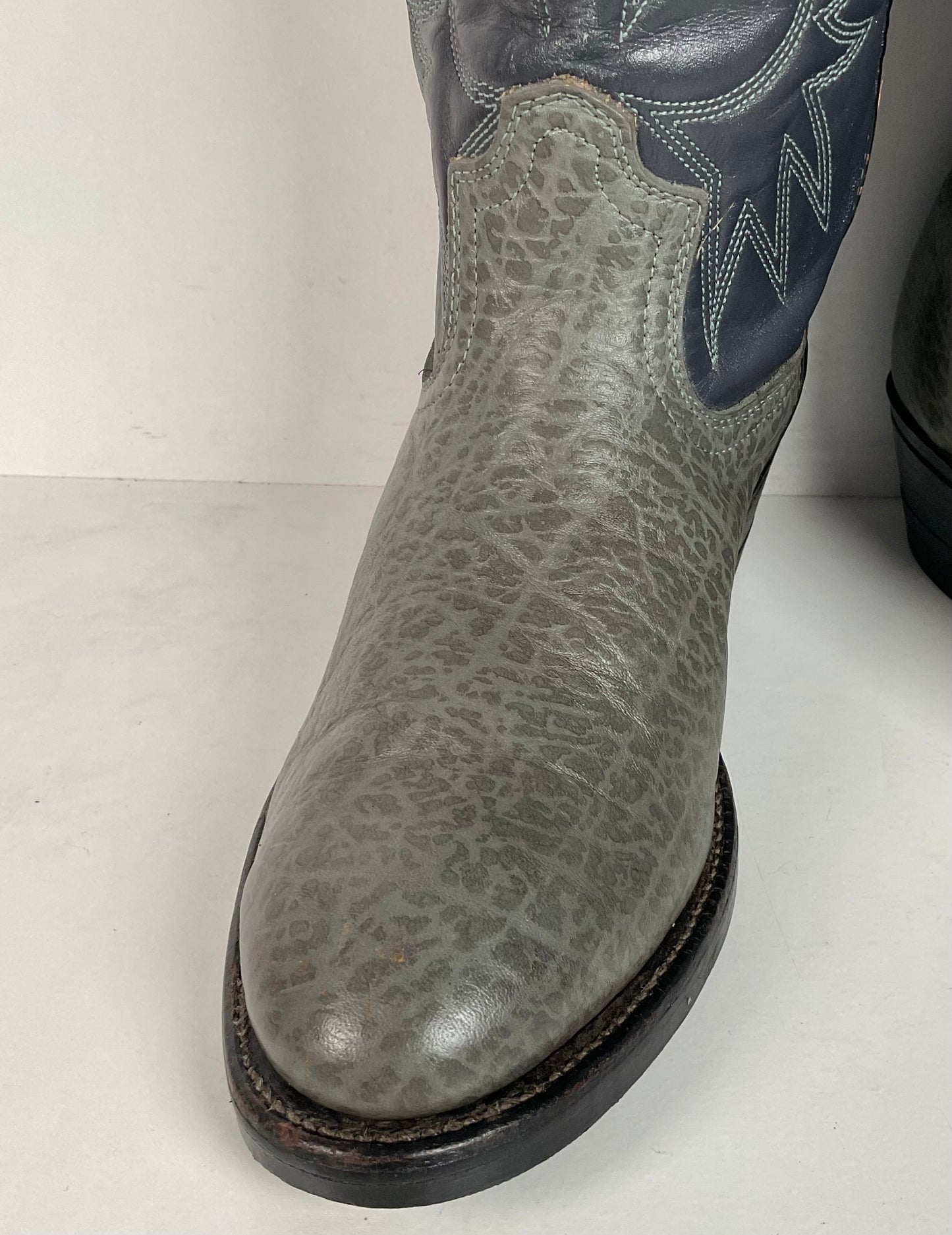 Vintage Red Wing Bullhide Cowboy Boots | USA Made | Grey | Men’s 8.5 D