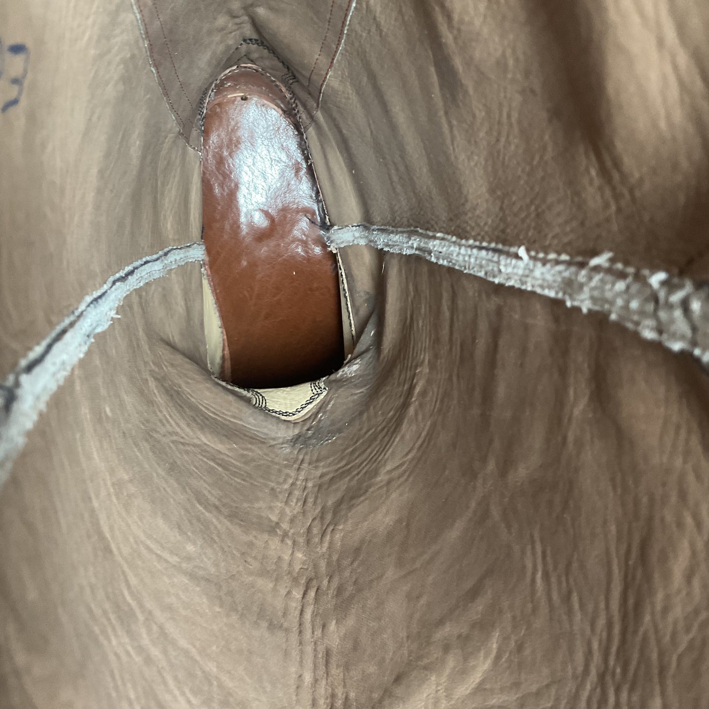 Custom Tall Top Cowboy Boots 11 Wide Shooter Style Off White