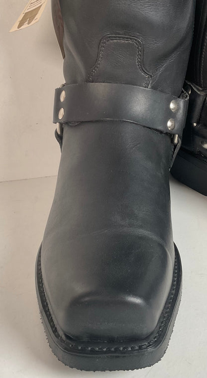 Double Tuff Harness Motorcycle Boots 11 D USA Made Black Oiled