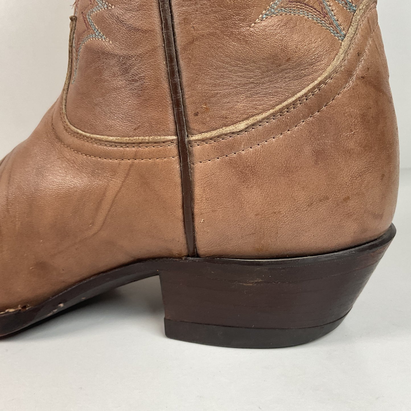 Vintage Tony Lama Gold Label Cowboy Boots | Marbled Leather | Men’s 8 D