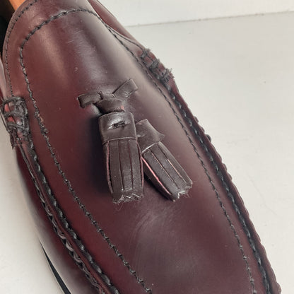 Vintage 1970s Hanover Handsewn Moccasin Loafers 10 D Genuine Shell Cordovan