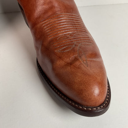 Vintage Tony Lama Chocolate Cow Cowboy Boots | Gold Label | Men’s 11 D