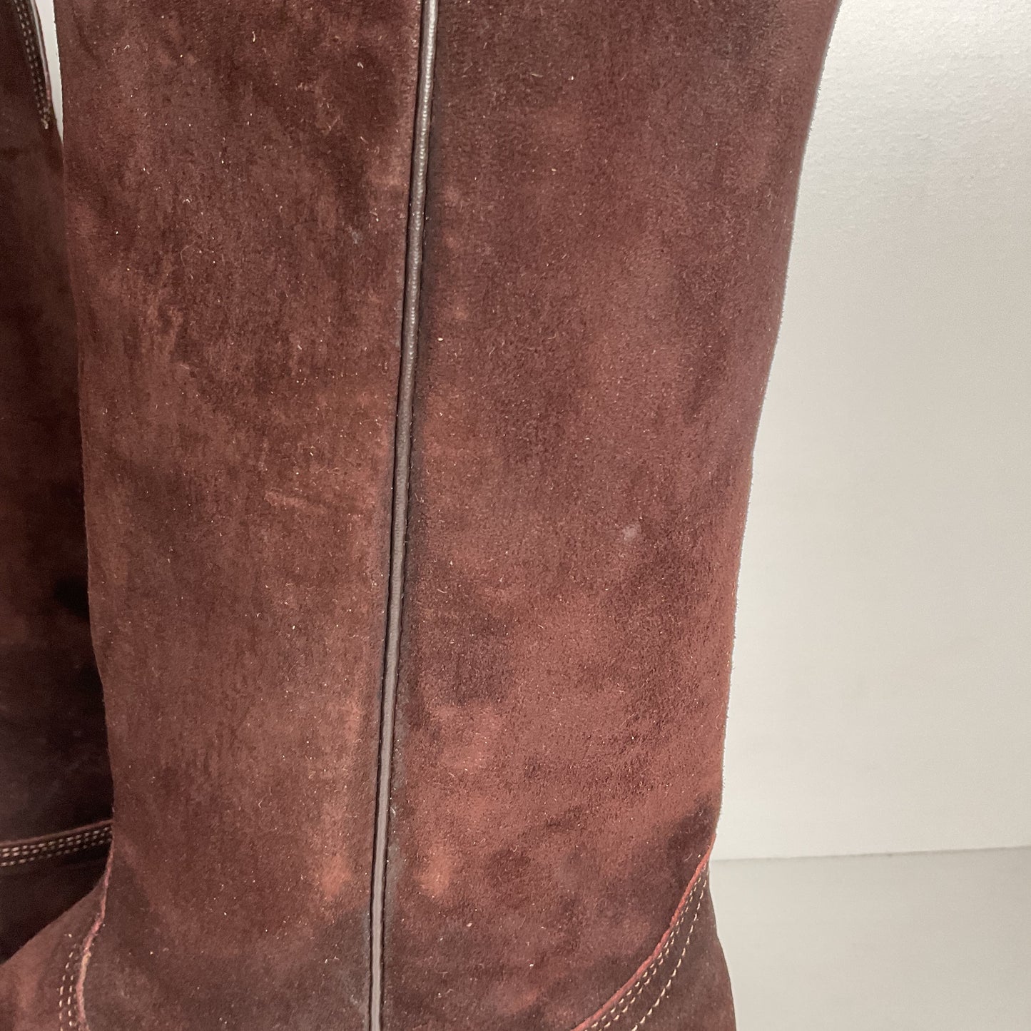 Vintage Nocona Pig Skin Suede Cowboy Boots | USA Made | Men’s 9.5 EE