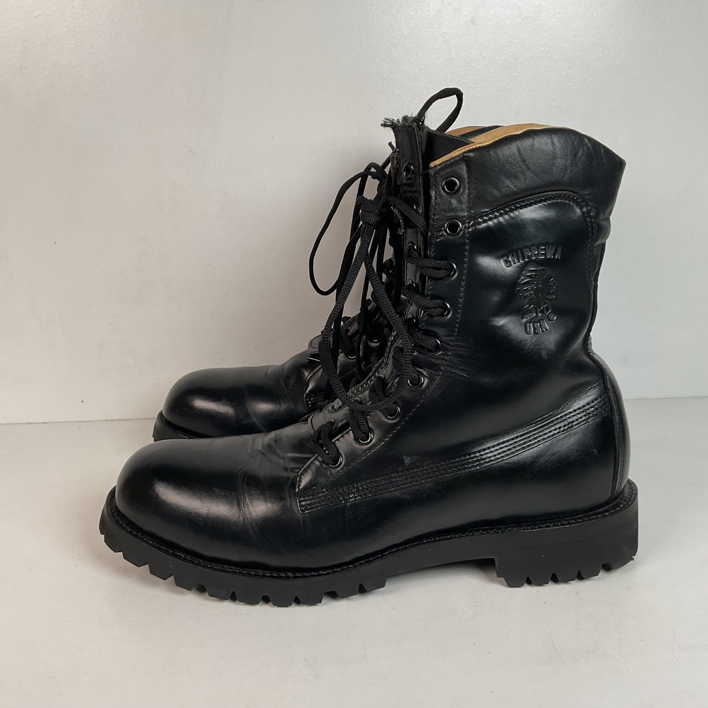 Vintage Chippewa Ruttman Paratrooper Boots | Steel Toe | USA Made | Men’s 12 D