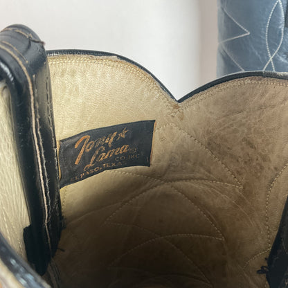 Vintage Tony Lama Cowgirl Boots | Lizard Tip | Gold Label | 5.5 B | Women’s 6.5