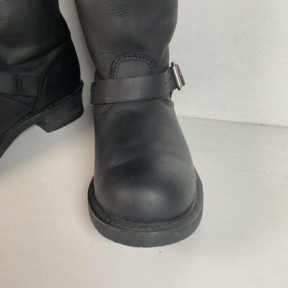 Frye Women’s 16R Tall Black Engineer Boots 7.5 M USA Made
