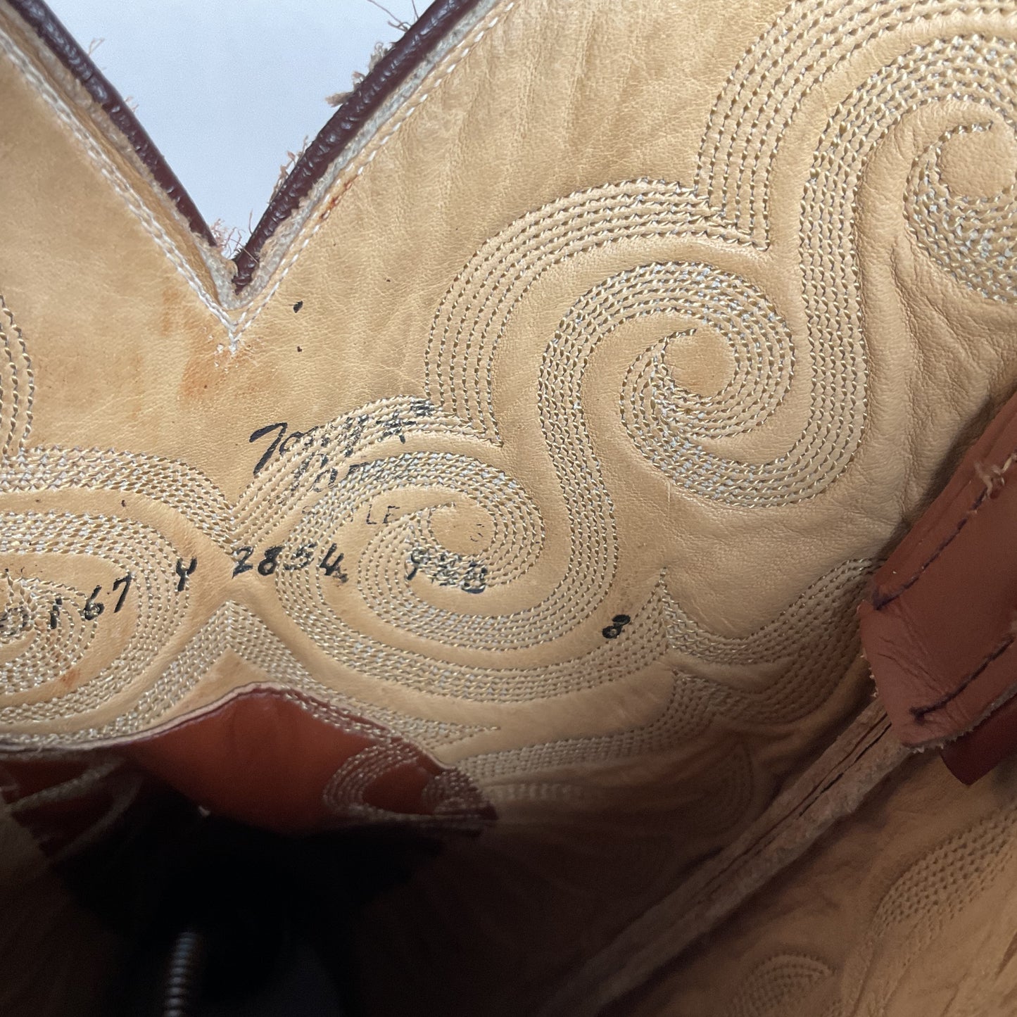 Vintage Tony Lama Teju Lizard Cowboy Boots | Gold Label | Narrow | Men’s 9.5 B