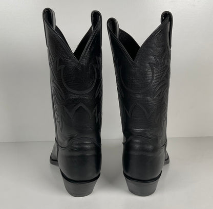 Justin London Calf Cowgirl Boots | USA Made | Black | Women’s 7.5 B