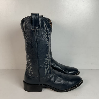 Vintage Nocona Navy Blue Cowgirl Boots Men’s 8 Wide | Women’s 9 USA Made
