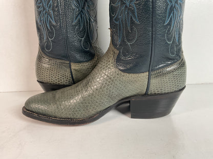 Vintage Justin Lizard Cowgirl Boots | USA Made | Women’s 6.5 B