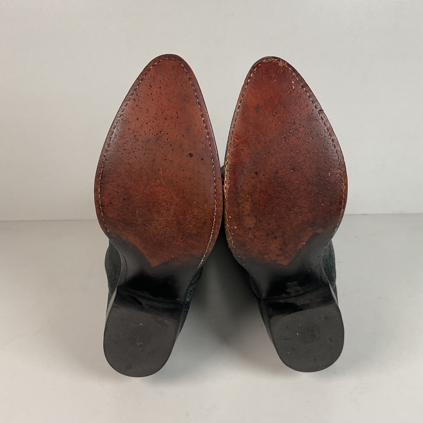 Vintage Dan Post Sueded Shoulder Cowboy Boots | USA Made | Men’s 8 D