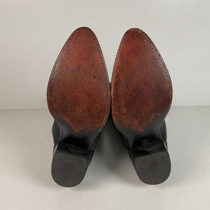 Vintage Dan Post Sueded Shoulder Cowboy Boots | USA Made | Men’s 8 D