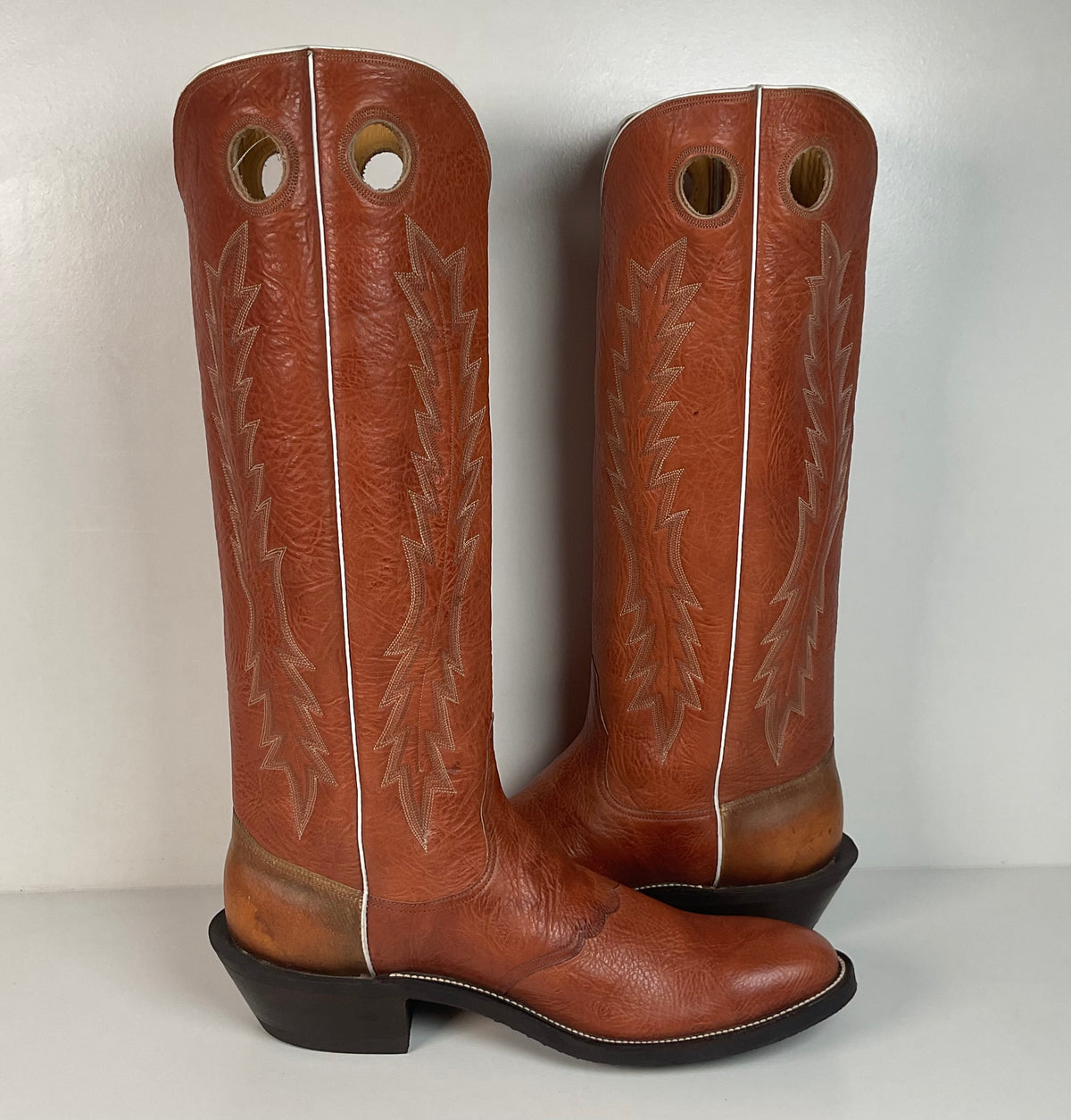 Custom Buckaroo Cowboy Boots | Rough Stock Heel | Tall Top | Men’s 11