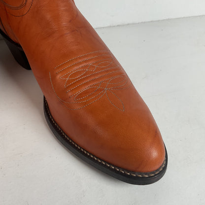 Vintage Justin Redwood Cowboy Boots | USA Made | 10.5 D