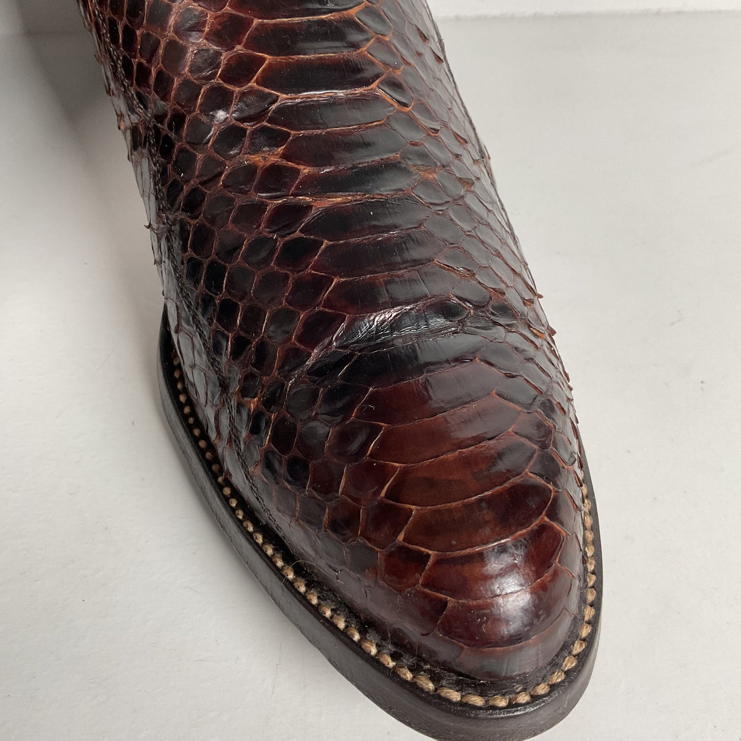 Texas Imperial Python Snakeskin Cowboy Boots | USA Made | Men’s 9.5 D
