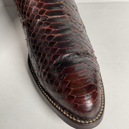 Texas Imperial Python Snakeskin Cowboy Boots | USA Made | Men’s 9.5 D