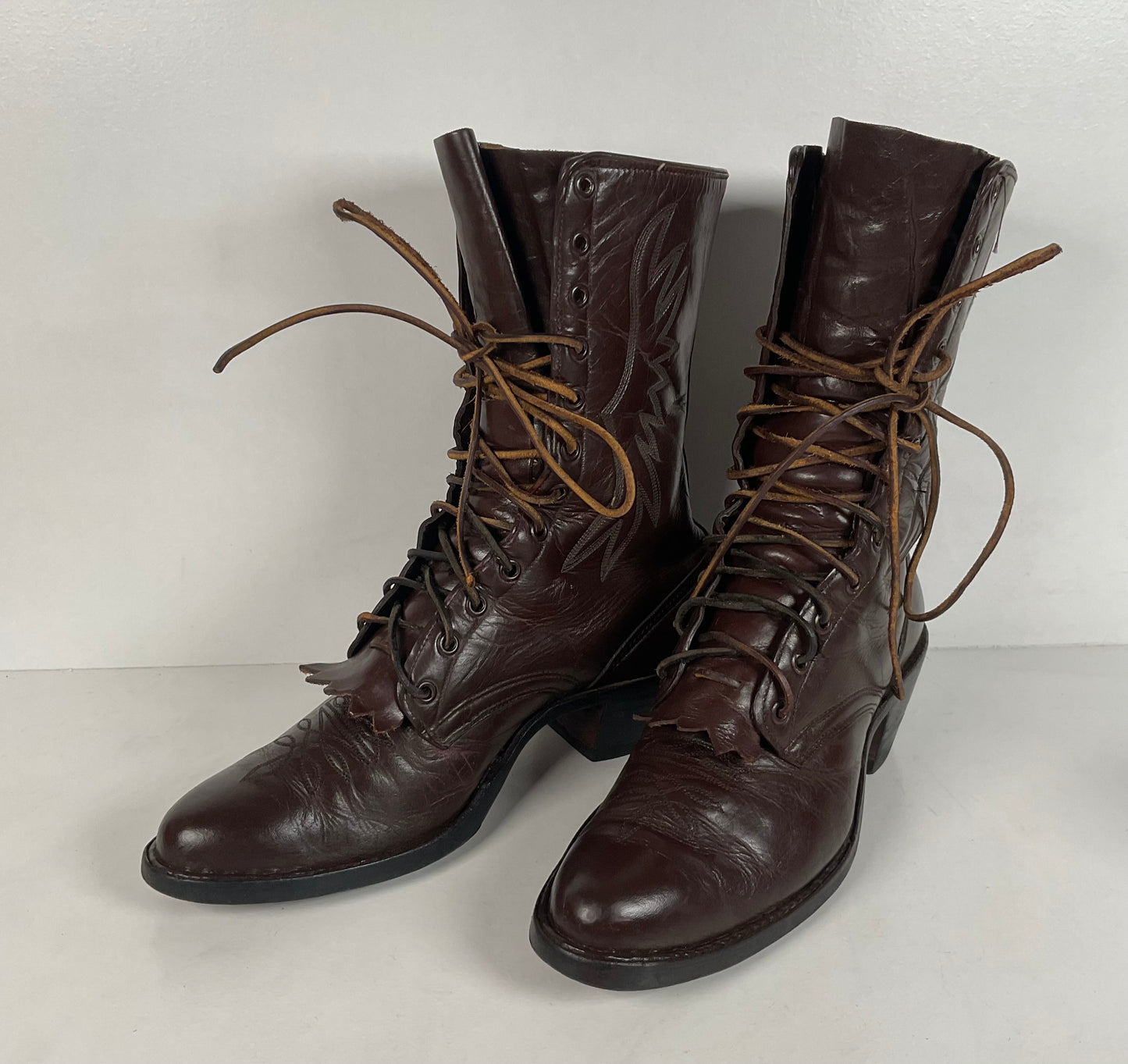 Custom Kiltie Packer Boots | Dark Brown | Men’s 9 D