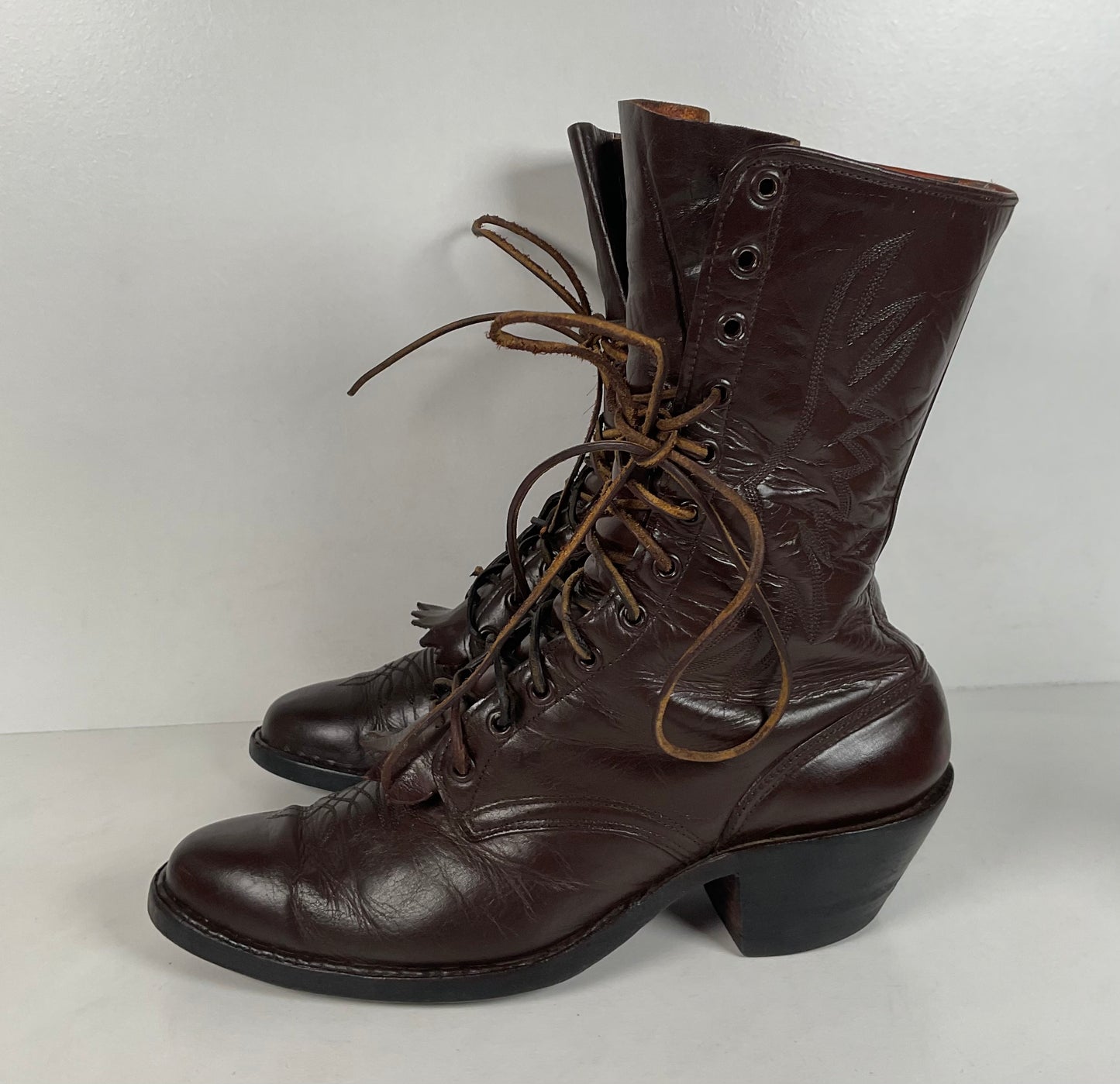 Custom Kiltie Packer Boots | Dark Brown | Men’s 9 D