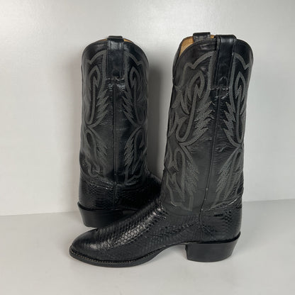 Vintage Texas Imperial Cowboy Boots | Python Snakeskin | USA Made | Men’s 9.5 D
