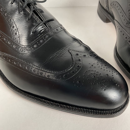 Vintage Johnston Murphy Oxford Shoes | USA Made | Classic Black | Men’s 12 D