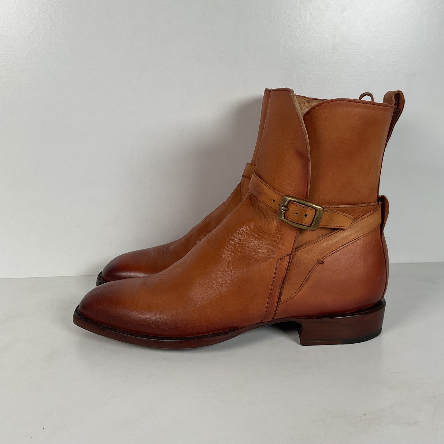 Lucchese Jodhpur Riding Boots | Burnished Calf | USA Made | GY | Men’s 10 D