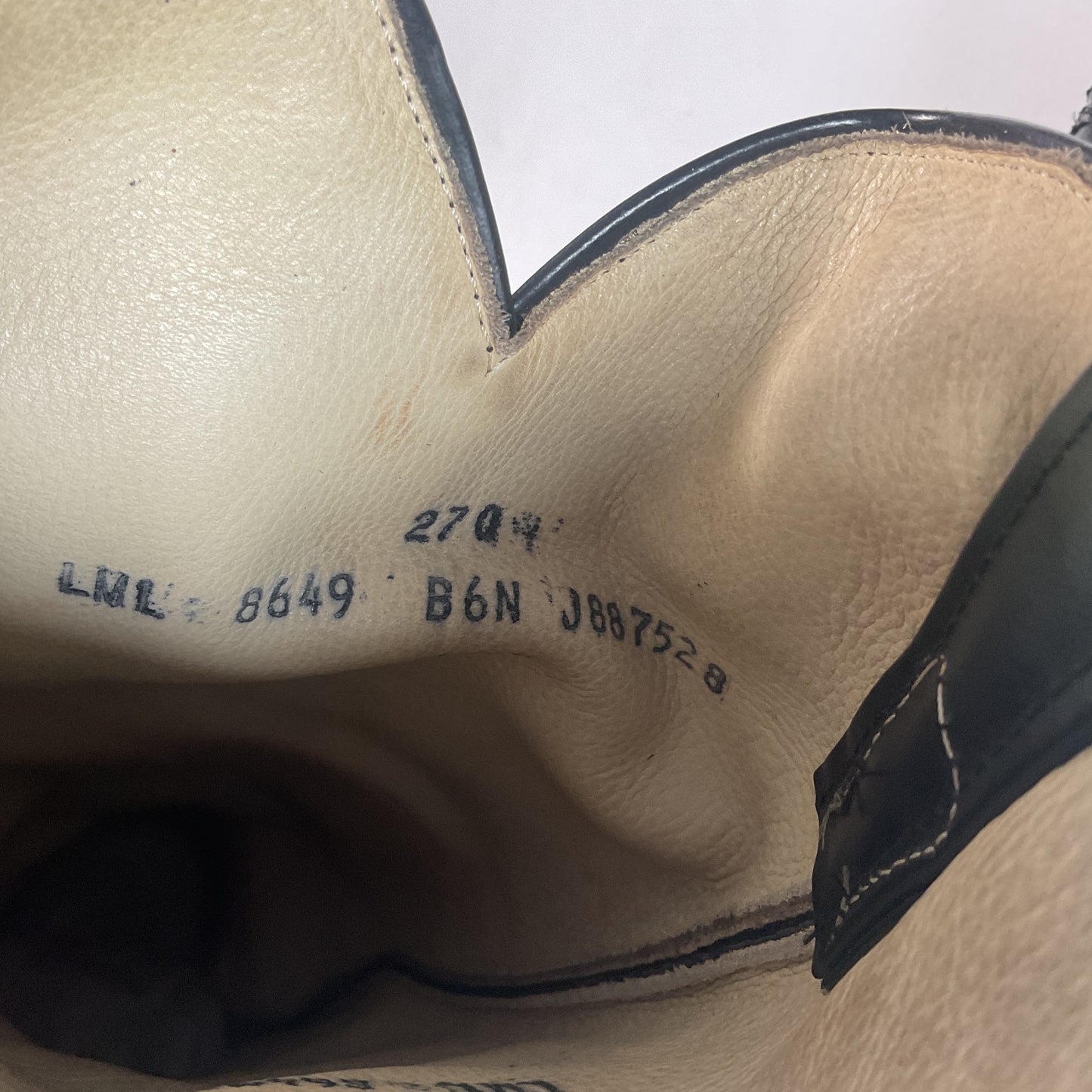 Vintage Larry Mahan Tall Black Cowgirl Boots | Python Snakeskin | 7 B