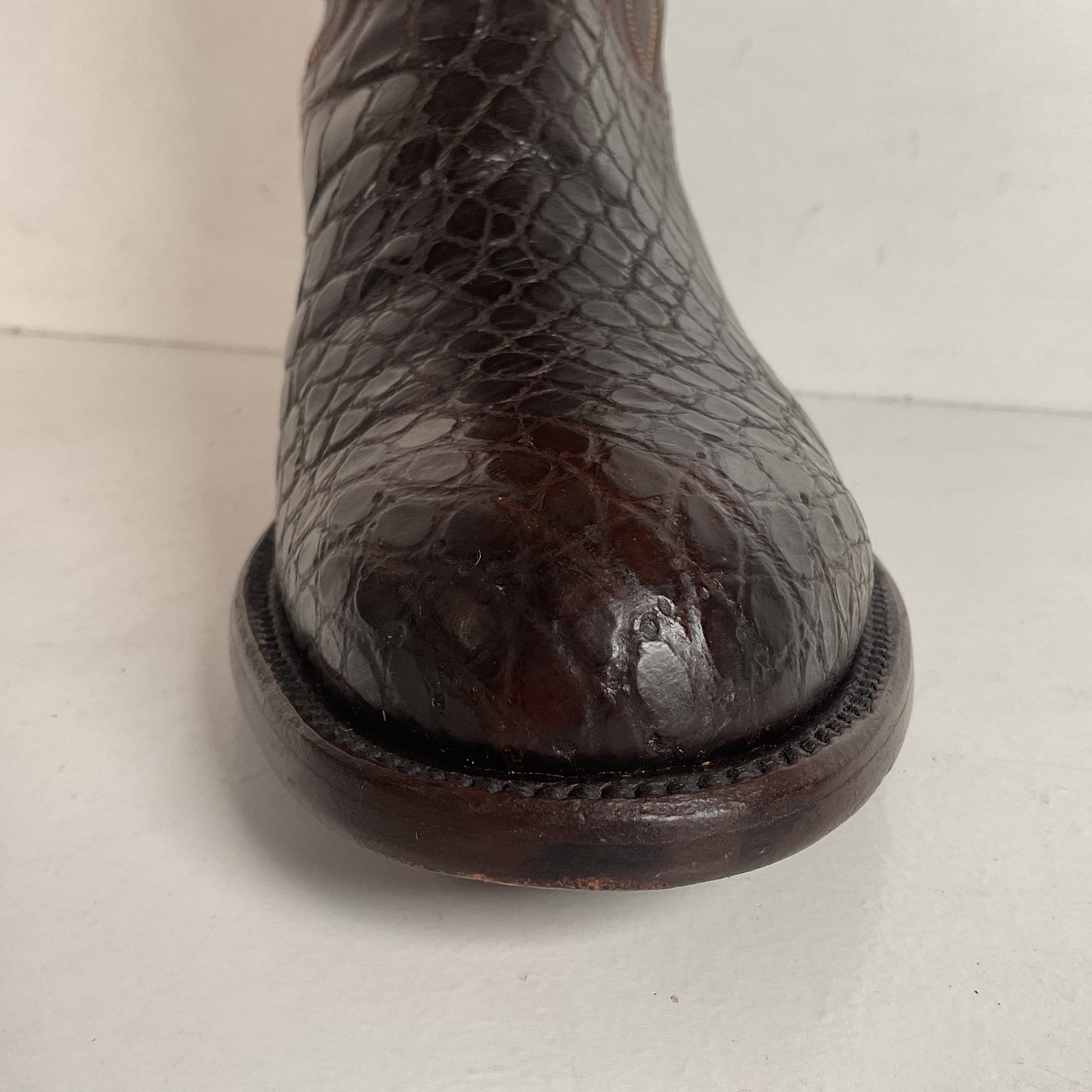 Caboots Nile Crocodile Roper Boots 9.5 E Champion Attitude Custom