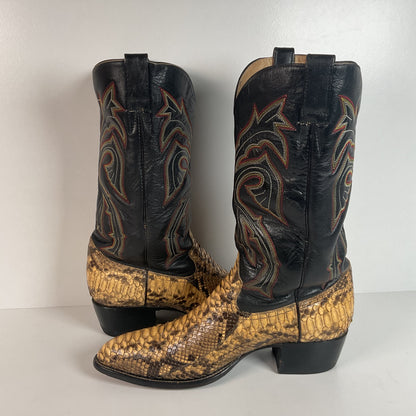 Vintage Bull Rider Python Cowboy Boots | Snakeskin | Men’s 10.5 E