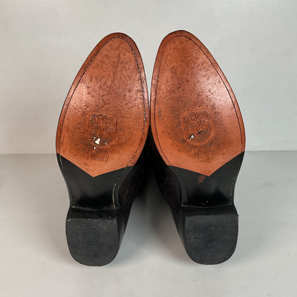 Dan Post Black Cherry Teju Lizard Cowboy Boots 8 D
