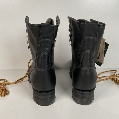 Vintage Steel Toe Logger Boots | USA Made | 1970s-1980s | Men’s 7.5 E