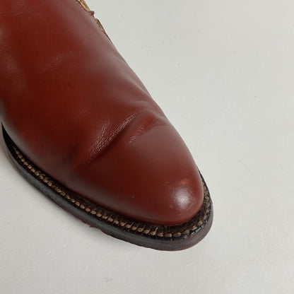 1970s Justin Butterfly Cowgirl Boots | Snakeskin Inlay | USA Made | 6.5 C