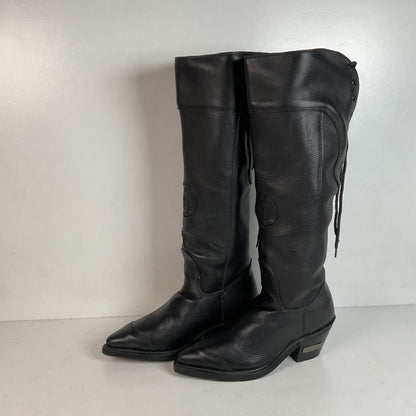 Vintage Harley Davidson Tall Motorcycle Boots 6.5 M Lace Up USA Made